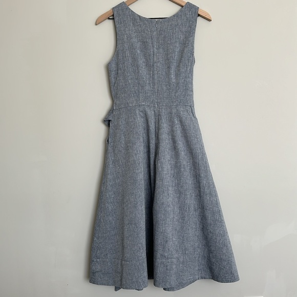 NWT Boden chambray dress fully lined with pockets. - Picture 7 of 8